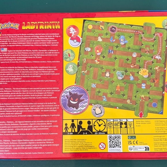 Pokemon Labyrinth Maze Game UNUSED Ravensburger 2021 Family Kids - Picture 2 of 2
